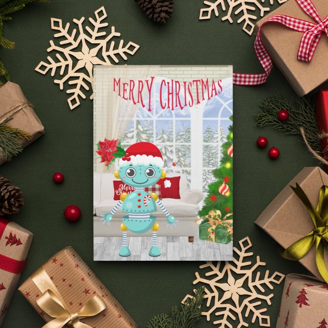 Merry Christmas Robot  Card (Creator Uploaded)