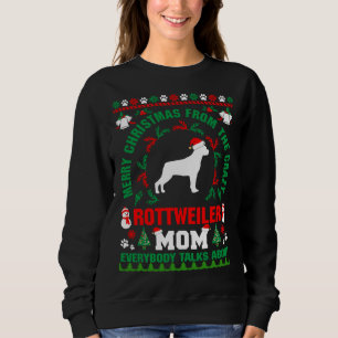Merry Christmas Rottweiler Mum Ugly Sweater  Fitte