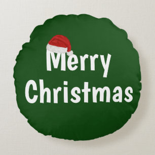 Merry Christmas Round Cushion