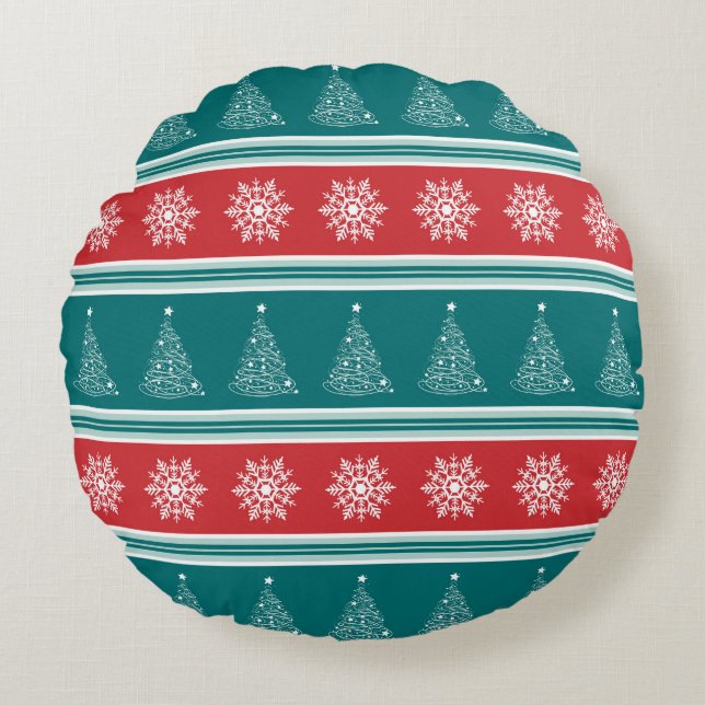 Merry Christmas Round Cushion (Front)