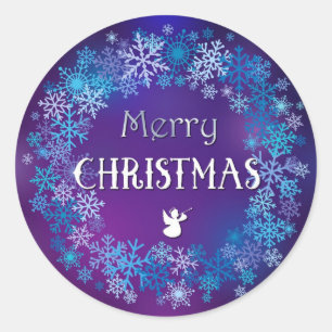 Merry Christmas Round Sticker