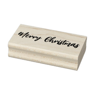 Merry Christmas Rubber Stamp