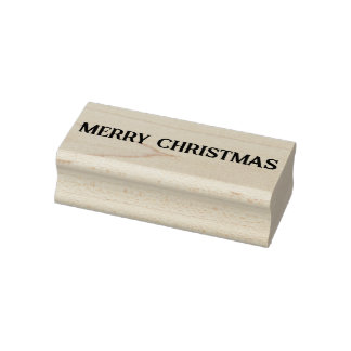 Merry Christmas Rubber Stamp
