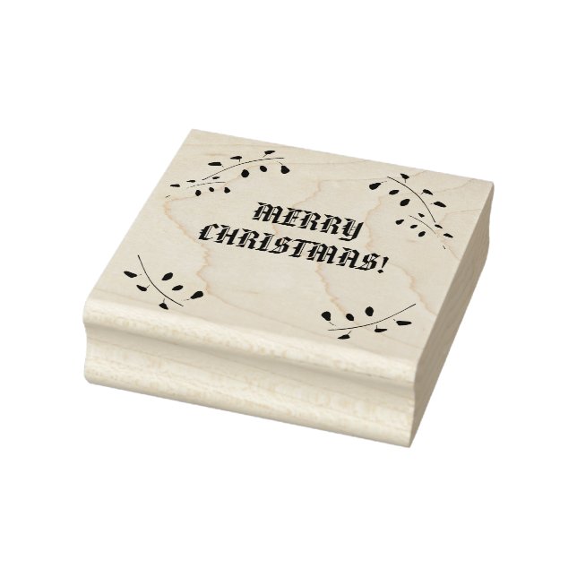 Merry Christmas Rubber Stamp (Stamp)
