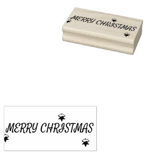 Merry Christmas Rubber Stamp