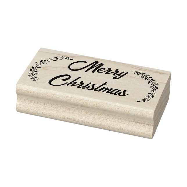 Merry Christmas Rubber Stamp (Stamp)