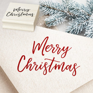 Merry Christmas Rubber Stamp