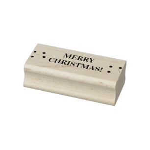 Merry Christmas Rubber Stamp