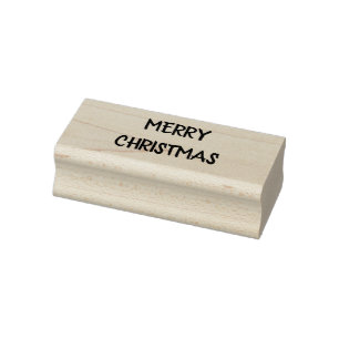 Merry Christmas Rubber Stamp