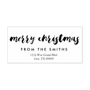 Merry Christmas Rubber Stamp