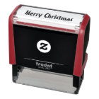 Merry Christmas Rubber Stamp, Christmas Stamp