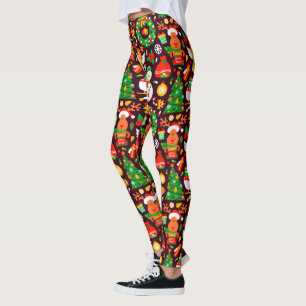 Merry Christmas Rudolph Reindeer Leggings