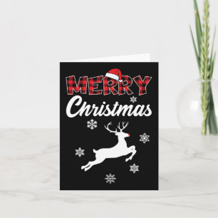 Merry Christmas Rudolph Reindeer Xmas Card