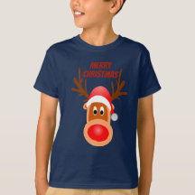 Merry Christmas Rudolph tee
