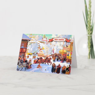 Merry Christmas.  Russian Art Christmas Cards