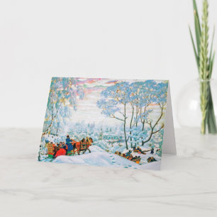 Merry Christmas. Russian Art Christmas Cards
