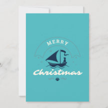 Merry Christmas Sailboat