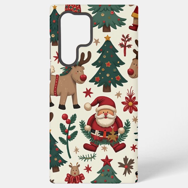 Merry Christmas Samsung Galaxy S22 Ultra Case (Back)