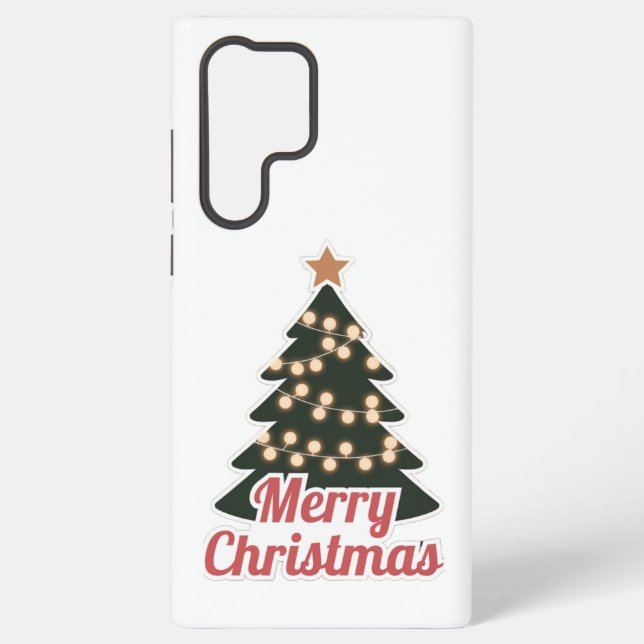 Merry Christmas Samsung Galaxy S22 Ultra Case (Back)