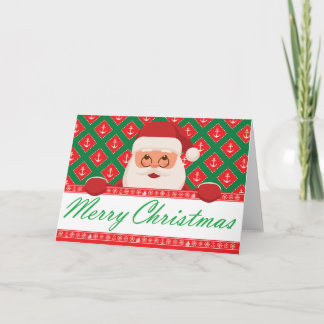 Merry Christmas - Santa Anchors Card