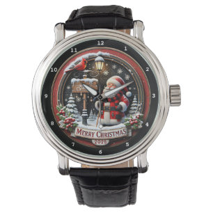Merry Christmas Santa and Lantern Watch