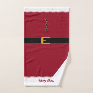 Merry Christmas-Santa- Bath Towel Set