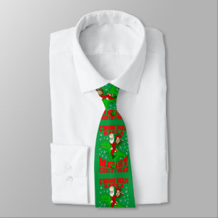 merry christmas santa biden kamala harris dinosaur tie