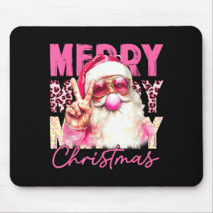 Merry Christmas Santa Bubble Gum Nk Xmas Family Me Mouse Pad