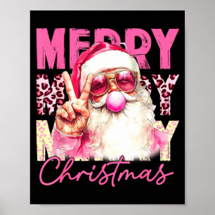 Merry Christmas Santa Bubble Gum Nk Xmas Family Me Poster