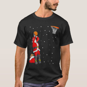 Merry Christmas Santa Bysketbyll Player - Slam Dun T-Shirt