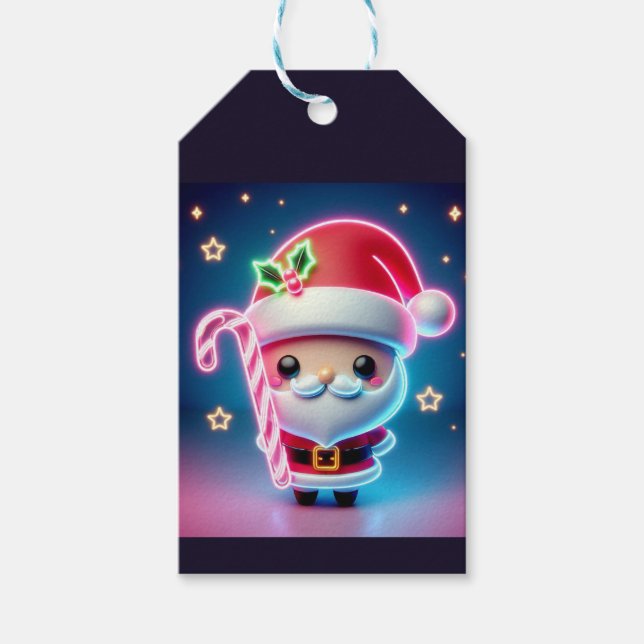 Merry Christmas Santa Candy Gift Tags (Front)