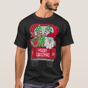 Merry Christmas Santa Claus And Reindeer With Tru T-Shirt