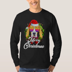 Merry Christmas Santa Claus Beagle Dog Xmas Day T-Shirt