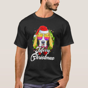 Merry Christmas Santa Claus Beagle Dog Xmas Day T-Shirt