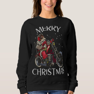 Merry Christmas Santa Claus Bike Motorcycle Enth Sweatshirt
