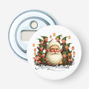 Merry Christmas Santa Claus Bottle Opener