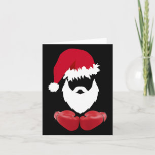 Merry Christmas Santa Claus Boxing Uni Card
