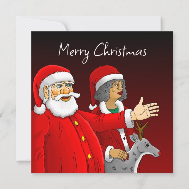 Merry Christmas Santa Claus Card (Front)