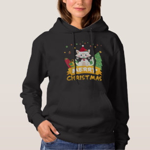 Merry Christmas Santa Claus Cat Lover Hoodie