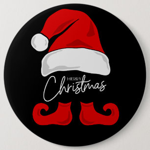 Merry Christmas Santa Claus Costume 6 Cm Round Badge