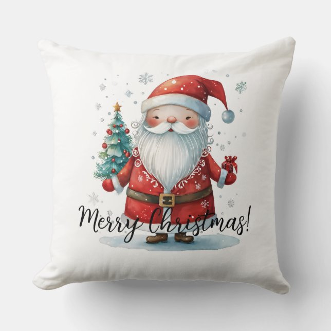 Merry Christmas Santa Claus Cushion (Front)