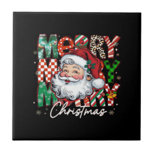Merry Christmas Santa Claus Essential Ceramic Tile