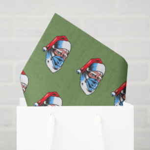 Merry Christmas Santa Claus Face Mask Tissue Paper