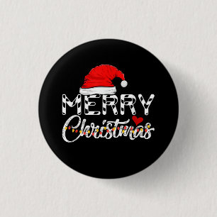 Merry Christmas Santa Claus Funny Family 3 Cm Round Badge