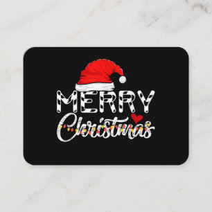 Merry Christmas Santa Claus Funny Family Business Card