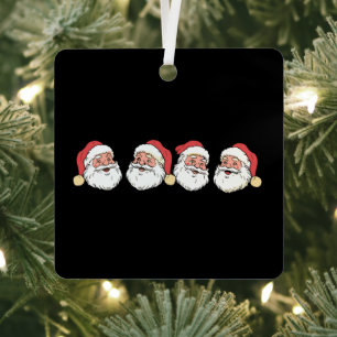 Merry Christmas Santa Claus Hat Xmas Metal Tree Decoration