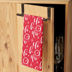 MERRY CHRISTMAS Santa Claus Ho Ho Ho Tea Towel
