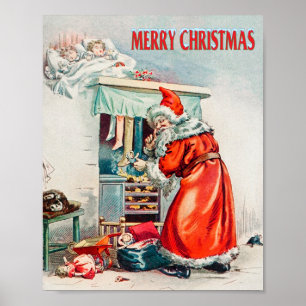 Merry christmas - santa claus holiday  poster