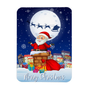 Merry Christmas Santa Claus Magnet