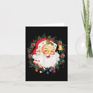 Merry Christmas Santa Claus Nk Afro African Americ Card